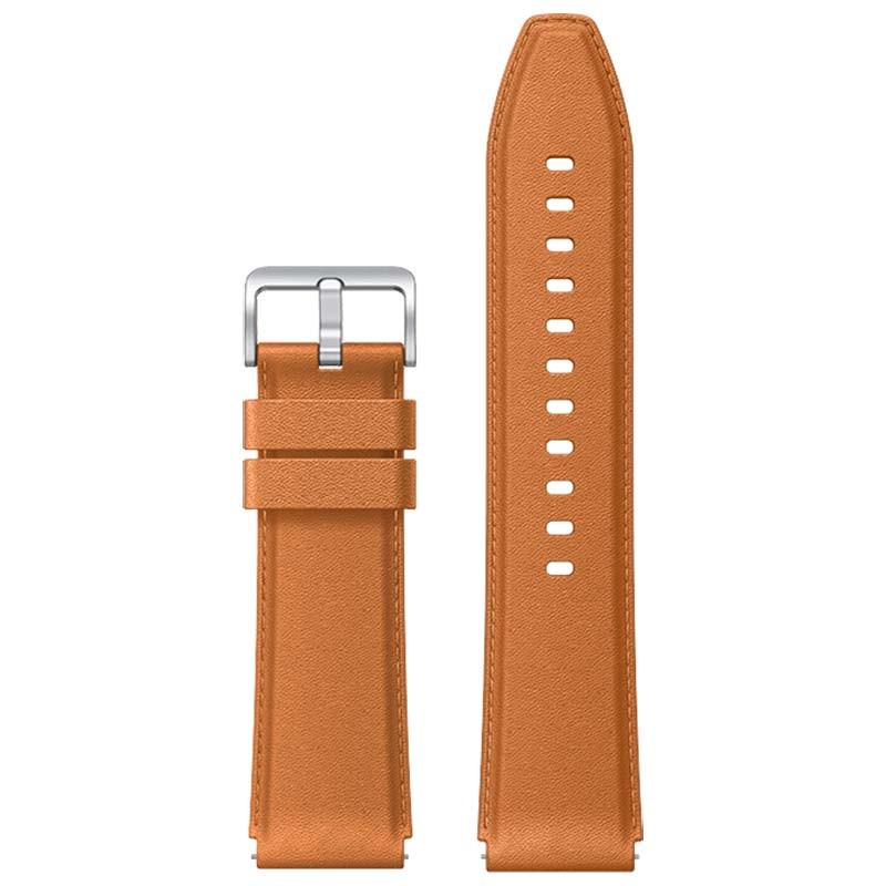 Kožený remienok pre Xiaomi Watch S1 Strap, hnedý