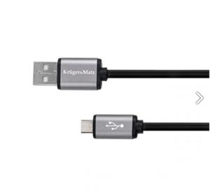 Kruger&Matz kábel USB 2.0 na micro USB M/M, prepojovací, 1,8m