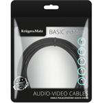 Kruger&Matz KM1261 kábel USB-C 100W, 2,5m, čierny