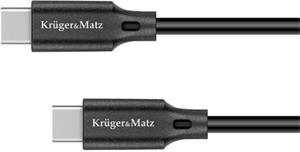 Kruger&Matz KM1261 kábel USB-C 100W, 2,5m, čierny