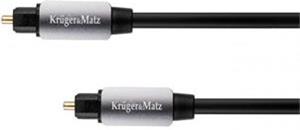 Kruger&Matz optický kábel Toslink M/M, prepojovací 1,0m čierny