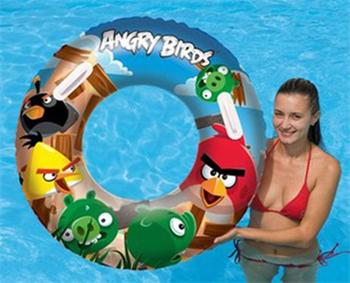 Kruh Bestway Angry Birds , nafukovací, velký, průměr 91 cm