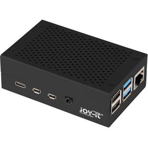 Kryt Raspberry case Alu pro Raspberry Pi 4 B, černá (Joy-it)