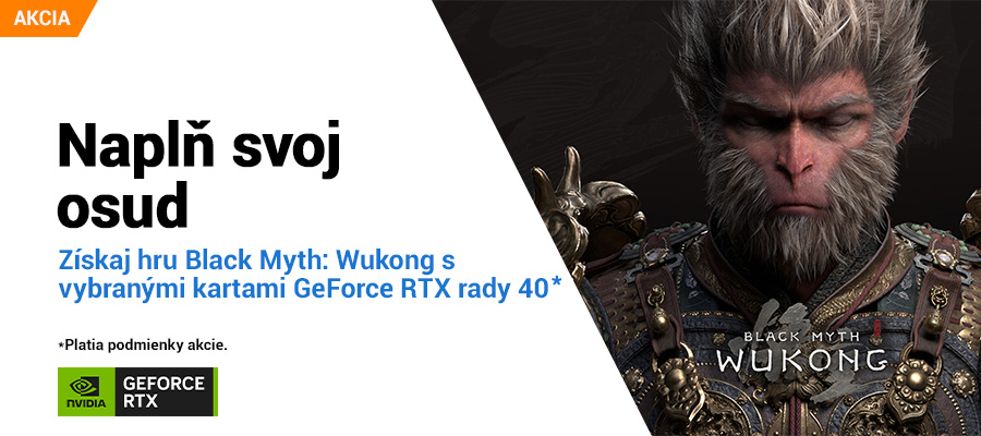 Kúp GeForce RTX rady 40 a získaj hru Black Myth: Wukong