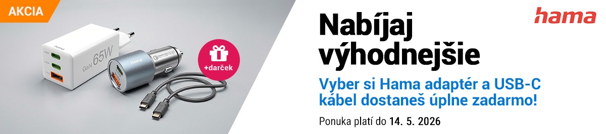 Kup si Hama adaptér a USB-C kábel dostaneš zdarma!