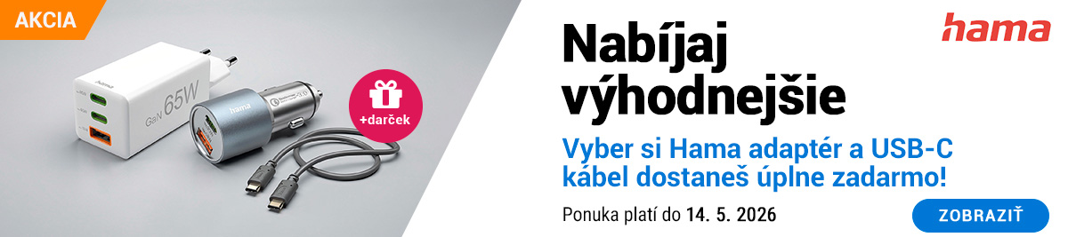 Kup si Hama adaptér a USB-C kábel dostaneš zdarma!