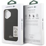 Lacoste Iconic Petit Pique Camera Stand MagSafe kryt pre iPhone 17, čierny