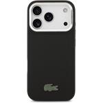 Lacoste Iconic Petit Pique Camera Stand MagSafe kryt pre iPhone 17 Pro, čierny