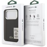 Lacoste Iconic Petit Pique Camera Stand MagSafe kryt pre iPhone 17 Pro, čierny