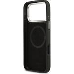 Lacoste Iconic Petit Pique Camera Stand MagSafe kryt pre iPhone 17 Pro Max, čierny