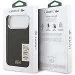 Lacoste Iconic Petit Pique Camera Stand MagSafe kryt pre iPhone 17 Pro Max, čierny