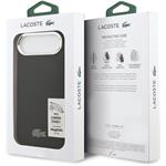 Lacoste Iconic Petit Pique Camera Stand MagSafe kryt pre iPhone Air, čierny