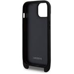 Lacoste Iconic Petit Pique Crossbody Woven Logo kryt pre iPhone 15, čierny