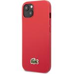 Lacoste Iconic Petit Pique Logo kryt pre iPhone 14 Plus, červený