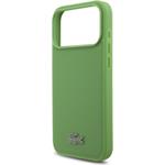 Lacoste Iconic Petit Pique MagSafe kryt + peňaženka pre iPhone 17 Pro Max, zelený