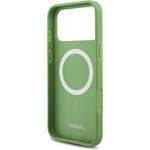 Lacoste Iconic Petit Pique MagSafe kryt + peňaženka pre iPhone 17 Pro Max, zelený