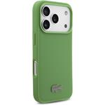 Lacoste Iconic Petit Pique MagSafe kryt + peňaženka pre iPhone 17 Pro, zelený