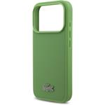 Lacoste Iconic Petit Pique MagSafe kryt + peňaženka pre iPhone 17 Pro, zelený