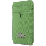 Lacoste Iconic Petit Pique MagSafe kryt + peňaženka pre iPhone 17 Pro, zelený