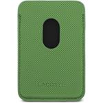 Lacoste Iconic Petit Pique MagSafe kryt + peňaženka pre iPhone 17 Pro, zelený