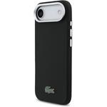 Lacoste Iconic Petit Pique Metal Logo MagSafe kryt pre iPhone Air, čierny
