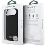 Lacoste Iconic Petit Pique Metal Logo MagSafe kryt pre iPhone Air, čierny
