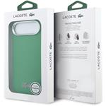 Lacoste Iconic Petit Pique Metal Logo MagSafe kryt pre iPhone Air, zelený