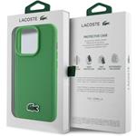 Lacoste Iconic Petit Pique Woven Logo Magsafe kryt pre iPhone 15 Pro Max, zelený