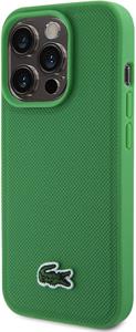Lacoste Iconic Petit Pique Woven Logo Magsafe kryt pre iPhone 15 Pro Max, zelený