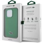 Lacoste Iconic Petit Pique Woven Logo Magsafe kryt pre iPhone 15 Pro, zelený