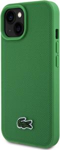 Lacoste Iconic Petit Pique Woven Logo Magsafe kryt pre iPhone 15, zelený