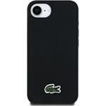 Lacoste Iconic Petit Pique Woven Logo MagSafe kryt pre iPhone 16e, čierny