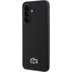 Lacoste Iconic Petit Pique Woven Logo MagSafe kryt pre Samsung Galaxy A37, čierny