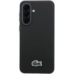 Lacoste Iconic Petit Pique Woven Logo MagSafe kryt pre Samsung Galaxy A37, čierny