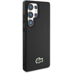 Lacoste Iconic Petit Pique Woven Logo MagSafe kryt pre Samsung Galaxy S25 Ultra, čierny