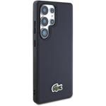 Lacoste Iconic Petit Pique Woven Logo MagSafe kryt pre Samsung Galaxy S25 Ultra, modrý