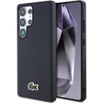 Lacoste Iconic Petit Pique Woven Logo MagSafe kryt pre Samsung Galaxy S25 Ultra, modrý