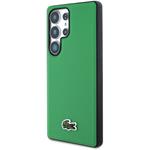 Lacoste Iconic Petit Pique Woven Logo MagSafe kryt pre Samsung Galaxy S25 Ultra, zelený