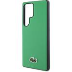 Lacoste Iconic Petit Pique Woven Logo MagSafe kryt pre Samsung Galaxy S25 Ultra, zelený