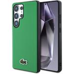 Lacoste Iconic Petit Pique Woven Logo MagSafe kryt pre Samsung Galaxy S25 Ultra, zelený