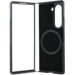 Lacoste Iconic Petit Pique Woven Logo MagSafe kryt pre Samsung Galaxy Z Fold 6, čierny