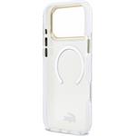 Lacoste IML Shockproof Petit Pique Gold Logo MagSafe kryt pre iPhone 18 Pro Max, transparentný