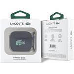 Lacoste Liquid Silicone Croc Logo puzdro pre AirPods 4, čierne