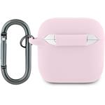 Lacoste Liquid Silicone Croc Logo puzdro pre AirPods 4, ružové