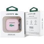 Lacoste Liquid Silicone Croc Logo puzdro pre AirPods 4, ružové