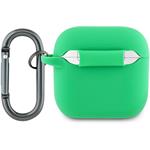 Lacoste Liquid Silicone Croc Logo puzdro pre AirPods 4, zelené