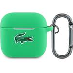 Lacoste Liquid Silicone Croc Logo puzdro pre AirPods 4, zelené