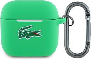 Lacoste Liquid Silicone Croc Logo puzdro pre AirPods 4, zelené