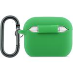 Lacoste Liquid Silicone Croc Logo puzdro pre AirPods Pro 3, zelené