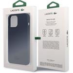 Lacoste Liquid Silicone Glossy Printing Logo kryt pre iPhone 13 Pro Max, navy